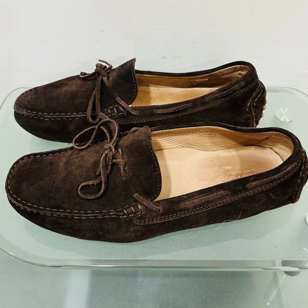 Koio Maranello in Brown ‎ Suede Shoes loafers Mens Size 10 M